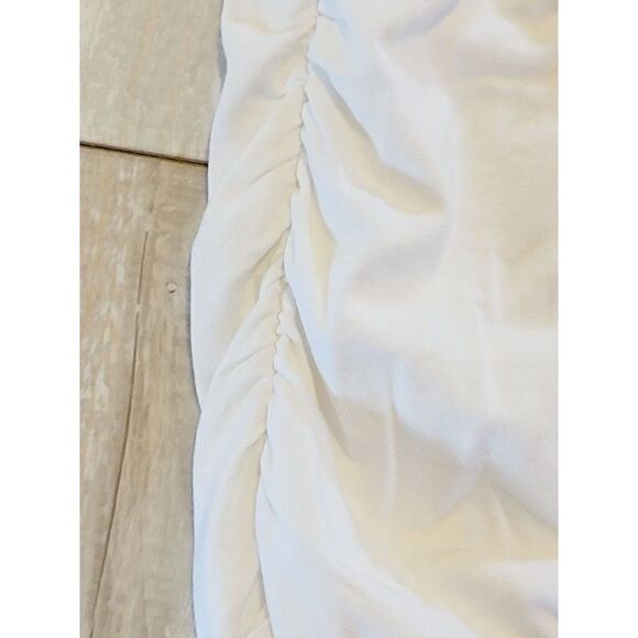 Lane Bryant 22/24‎ White Sleeveless Tank Top Embroidered Round Neck Stretch - Picture 3 of 6